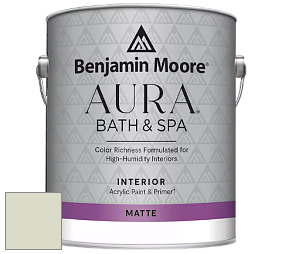 Benjamin Moore Aura 532 Bath & Spa Waterborne Interior Paint Matte Finish краска цвет AF-75 