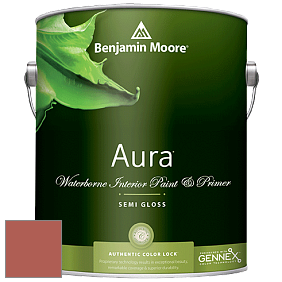 Benjamin Moore Aura 528 Waterborne Interior Semi-gloss Finish краска цвет NCS S 3050-Y80R 