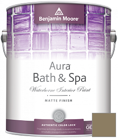 Краска Benjamin Moore Aura Bath & Spa Interior Paint Matte Finish (532) цвет 1519 Smoke Bush