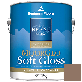 Краска Regal Select Exterior Paint-Moor GloSoft Gloss Finish (W096) цвет 1028 Spanish Brown
