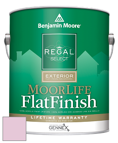 Benjamin Moore W105 Regal Select Exterior Paint-MoorLife Flat Finish краска цвет 2085-60 Pink Petals