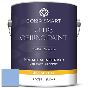 COLOR SMART CS 758 ULTRA CEILING PAINT ультраматовая краска цвет 2067-50 Summer Blue