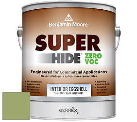 Benjamin Moore 357 Super Hide Zero Voc Interior Eggshell краска цвет 544 Kiwi