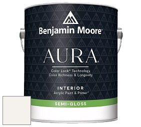 Benjamin Moore Aura 528 Waterborne Interior Semi-gloss Finish краска цвет OC-69 White Opulence