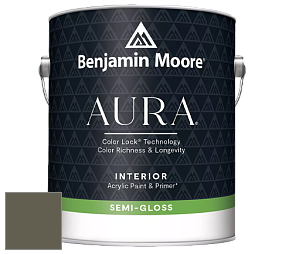 Benjamin Moore Aura 528 Waterborne Interior Semi-gloss Finish краска цвет NCS S 7010-G70Y 