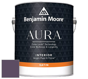 Benjamin Moore Aura 526 Waterborne Interior Satin Finish покрытие цвет 1386 Purple Rain