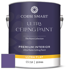COLOR SMART CS 758 ULTRA CEILING PAINT ультраматовая краска цвет 2071-30 Mystical Grape