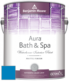 Benjamin Moore Aura 532 Bath & Spa Waterborne Interior Paint Matte Finish краска цвет NCS S 2065-R90B 
