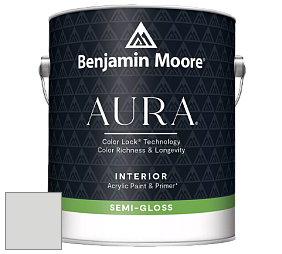 Benjamin Moore Aura 528 Waterborne Interior Semi-gloss Finish краска цвет 1611 Graytint