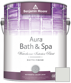 Краска Benjamin Moore Aura Bath & Spa Interior Paint Matte Finish (532) цвет 1590 Paper White