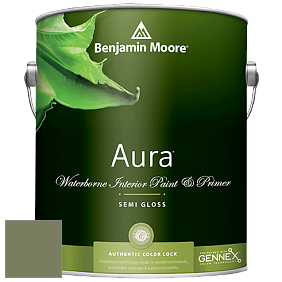 Benjamin Moore Aura 528 Waterborne Interior Semi-gloss Finish краска цвет NCS S 5020-G50Y 