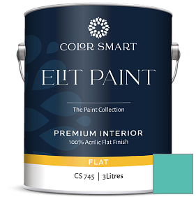 Краска COLOR SMART CS 745 ELIT PAINT глубокоматовая моющаяся краска цвет 2048-40 Poolside Blue