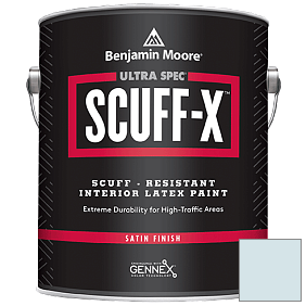 Краска Benjamin Moore 486 Ultra Spec SCUFF-X Interior Satin Finish краска цвет 813 Sweet Bluette