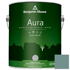 Краска Aura Waterborne Exterior Flat Finish (629) цвет 712 Fort Pierce Green