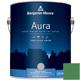 Краска Aura Waterborne Exterior Semi-Gloss Finish (632) цвет 2035-30 Nile Green