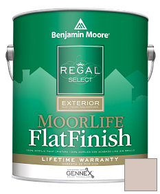 Краска Regal Select Exterior Paint-MoorLife Flat Finish (W105) цвет AF-265 