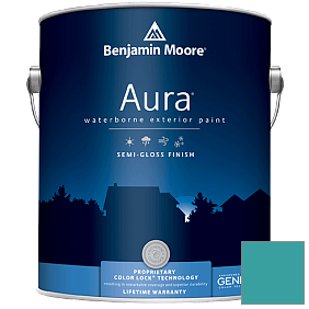 Краска Aura Waterborne Exterior Semi-Gloss Finish (632) цвет 741 San Jose Blue