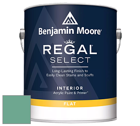 Benjamin Moore 547 Regal Select Waterborne Interior Flat Finish краска цвет 600 Medici Malachite