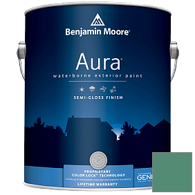 Краска Aura Waterborne Exterior Semi-Gloss Finish (632) цвет 601 Juniper Green