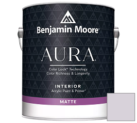 Краска Benjamin Moore Aura Interior Paint - Matte (522) цвет 2116-60 Touch of Gray