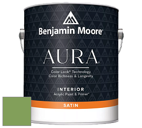 Benjamin Moore Aura 526 Waterborne Interior Satin Finish покрытие цвет 552 Pleasant Grove