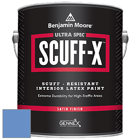 Benjamin Moore 486 Ultra Spec SCUFF-X Interior Satin Finish краска цвет 2067-40 Blue Lapis