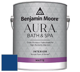 Benjamin Moore Aura 532 Bath & Spa Waterborne Interior Paint Matte Finish краска цвет RAL 5010 