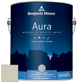 Benjamin Moore Aura 632 Waterborne Exterior Semi-Gloss Finish краска цвет OC-48 Hazy Skies
