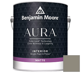 Краска Benjamin Moore Aura Interior Paint - Matte (522) цвет 1560 Antique Pewter