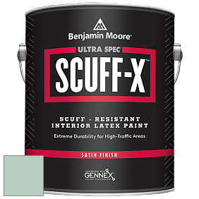 Benjamin Moore 486 Ultra Spec SCUFF-X Interior Satin Finish краска цвет 639 Let It Rain