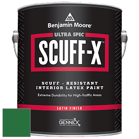 Benjamin Moore 486 Ultra Spec SCUFF-X Interior Satin Finish краска цвет RAL 6001 