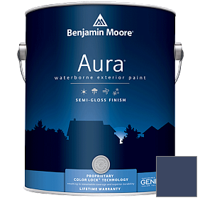Краска Aura Waterborne Exterior Semi-Gloss Finish (632) цвет 2064-10 Bold Blue