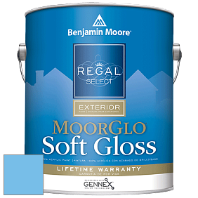 Benjamin Moore W096 Regal Select Exterior Paint-Moor GloSoft Gloss Finish краска цвет 2066-50 True Blue