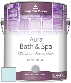 Benjamin Moore Aura 532 Bath & Spa Waterborne Interior Paint Matte Finish краска цвет 2060-70 Tear Drop