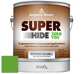 Benjamin Moore 357 Super Hide Zero Voc Interior Eggshell краска цвет 2032-20 Traffic Light Green