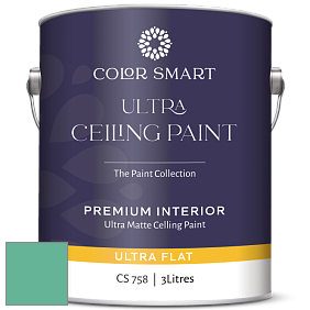 COLOR SMART CS 758 ULTRA CEILING PAINT ультраматовая краска цвет NCS S 2040-B90G 