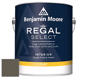 Benjamin Moore 547 Regal Select Waterborne Interior Flat Finish краска цвет 1491 Aegean Olive