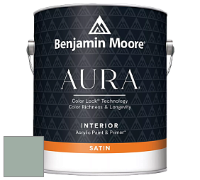 Benjamin Moore Aura 526 Waterborne Interior Satin Finish покрытие цвет NCS S 3010-G 