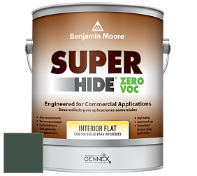 Benjamin Moore 355 Super Hide Zero Voc Interior Flat краска цвет 2041-10 Hunter Green