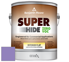 Benjamin Moore 355 Super Hide Zero Voc Interior Flat краска цвет 2071-40 Crocus Petal Purple