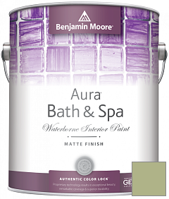 Краска Benjamin Moore Aura Bath & Spa Interior Paint Matte Finish (532) цвет 431 Central Park