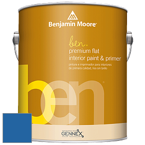Benjamin Moore Ben W625 Premium Interior Latex Flat краска цвет NCS S 3060-R80B 