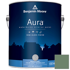 Краска Aura Waterborne Exterior Semi-Gloss Finish (632) цвет 629 Weeping Willow
