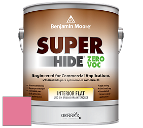 Benjamin Moore 355 Super Hide Zero Voc Interior Flat краска цвет 2001-40 Pink Popsicle
