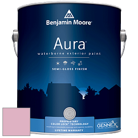Benjamin Moore Aura 632 Waterborne Exterior Semi-Gloss Finish краска цвет 2081-50 Pink Ruffle