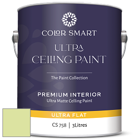 COLOR SMART CS 758 ULTRA CEILING PAINT ультраматовая краска цвет NCS S 0530-G50Y 