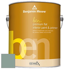 Benjamin Moore Ben W625 Premium Interior Latex Flat краска цвет AF-495 