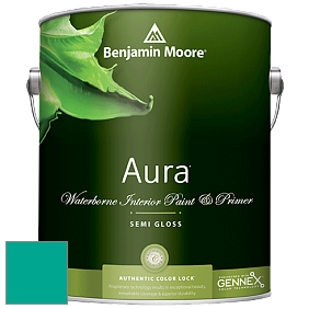 Benjamin Moore Aura 528 Waterborne Interior Semi-gloss Finish краска цвет NCS S 2060-B70G 