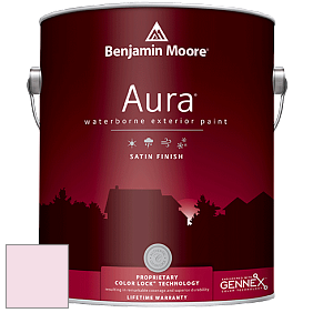 Benjamin Moore Aura 631 Waterborne Exterior Satin Finish краска цвет 2086-70 50's Pink