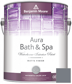 Краска Benjamin Moore Aura Bath & Spa Interior Paint Matte Finish (532) цвет 2120-40 Smoke Gray